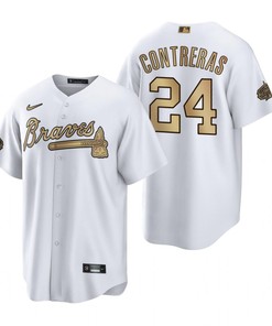 Chicago Cubs Willson Contreras White 2022-23 All-Star Game Jersey