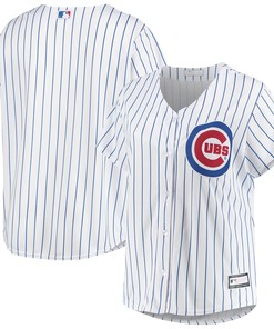 Chicago Cubs Womens Plus Size Sanitized Replica Team Jersey White Mlb