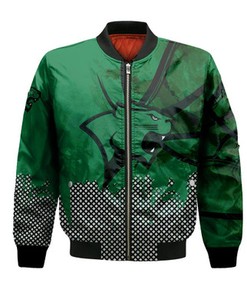 Chicago State Cougars Bomber Jacket Basketball Net Grunge Pattern- NCAA