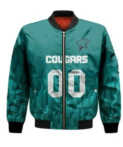 Chicago State Cougars Bomber Jacket Logo Sport Ombre  - NCAA
