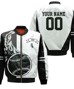 Chicago White Sox 3D Personalized Bomber Jacket Model 1164