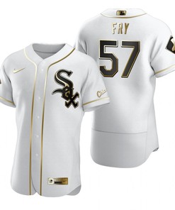 Chicago White Sox #57 Jace Fry Mlb Golden Brandedition White Jersey Gift For White Sox Fans