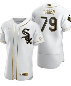Chicago White Sox #79 Jose Abreu Mlb Golden Brandedition White Jersey Gift For White Sox Fans