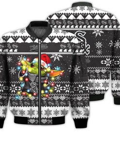 Chicago White Sox Baby Yoda Star Wars Sports Football American Ugly Christmas Gifts Unisex 3D Bomber Jacket