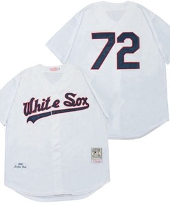 Chicago White Sox Carlton Fisk #72 2020 Mlb White Jersey