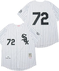 Chicago White Sox Carlton Fisk #72 2020 Mlb White Jersey