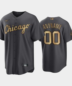 Chicago White Sox Custom 00 2022-23 All-Star Game AL Charcoal Jersey