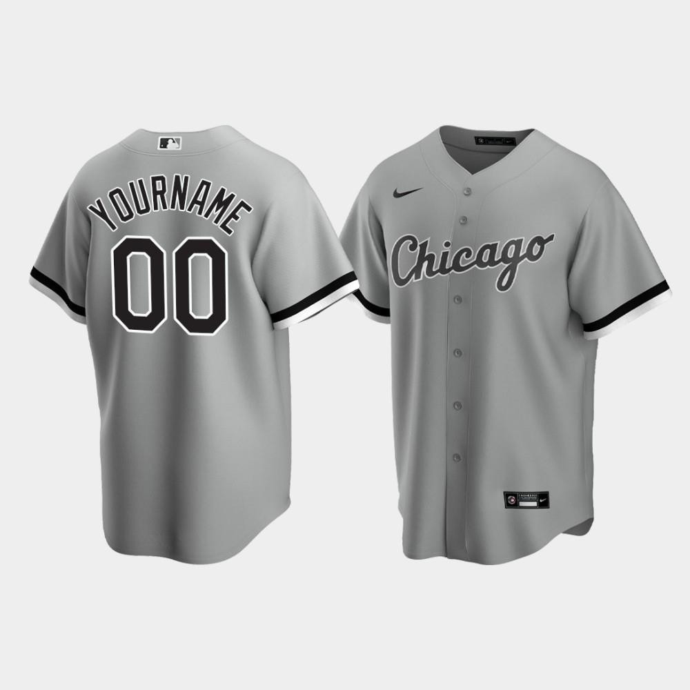 Chicago White Sox Custom Men's Gray Alternate Jersey