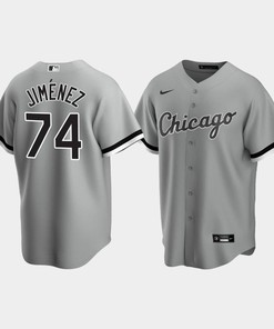 Chicago White Sox Eloy Jimenez 74 Men's Gray Alternate Jersey