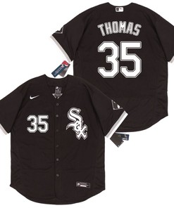 Chicago White Sox Frank Thomas #35 2020 Mlb Black Jersey