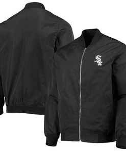 Chicago White Sox JH Design Full-Zip Bomber Jacket - Black