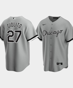 Chicago White Sox Lucas Giolito 27 Men's Gray Alternate Jersey