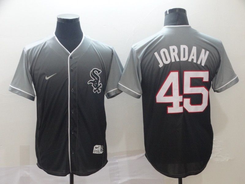 Chicago White Sox Michael Jordan #45 2020 Mlb Black Gradient Jersey