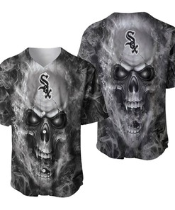 Chicago White Sox Mlb Fan Skull Baseball Jersey