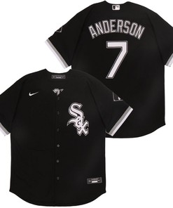 Chicago White Sox Tim Anderson #7 2020 Mlb Black Jersey