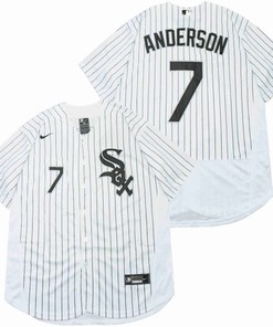 Chicago White Sox Tim Anderson #7 2020 Mlb White Jersey