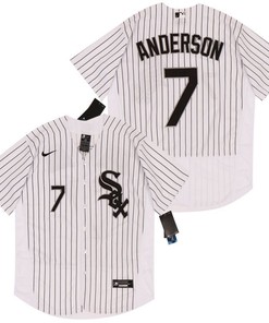 Chicago White Sox Tim Anderson #7 2020 Mlb White Jersey