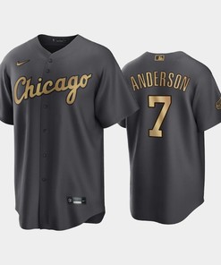Chicago White Sox Tim Anderson 7 2022-23 All-Star Game AL Charcoal Jersey