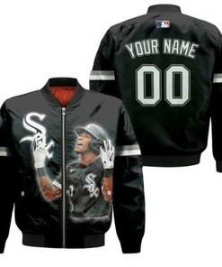 Chicago White Sox Tim Anderson 7 MLB 2020 Great Player Black 3D Personalized Gift With Custom Number Name For White Sox Fans Bomber Jacket