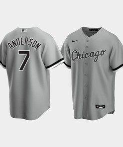 Chicago White Sox Tim Anderson 7 Men's Gray Alternate Jersey