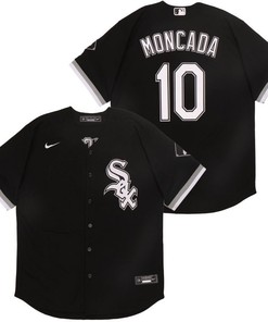 Chicago White Sox Yoan Moncada #10 2020 Mlb Black Jersey