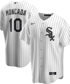 Chicago White Sox Yoan Moncada #10 2020 Mlb Whitejersey Jersey