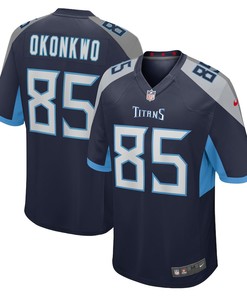 Chigoziem Okonkwo Tennessee Titans Game Player Jersey - Navy