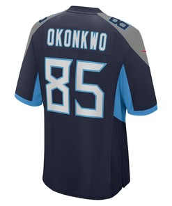 Chigoziem Okonkwo Tennessee Titans Game Player Jersey - Navy