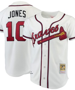 Chipper Jones Atlanta Braves Mitchell & Ness Authentic Jersey - White Mlb