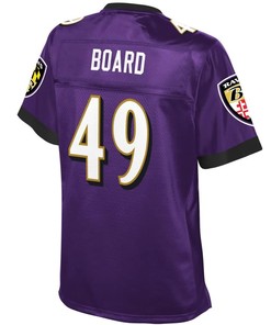 Chris Board Baltimore Ravens Nfl Pro Line Womens Player Jersey - Purple
