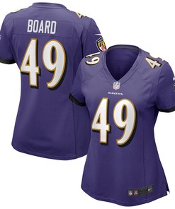 Chris Board Baltimore Ravens Womens Game Jersey - Purple Nfl