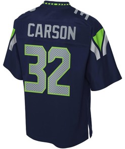 Chris Carson Seattle Seahawks Nfl Pro Line Team Color Player Jersey - College Navy