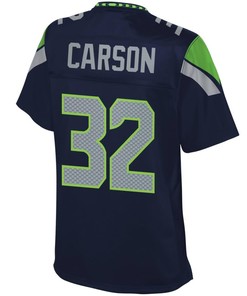 Chris Carson Seattle Seahawks Nfl Pro Line Womens Team Color Player Jersey - College Navy