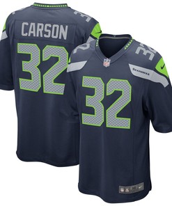 Chris Carson Seattle Seahawks Nike Game Jersey - Navy