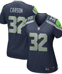 Chris Carson Seattle Seahawks Womens Game Jersey - College Navy Nfl