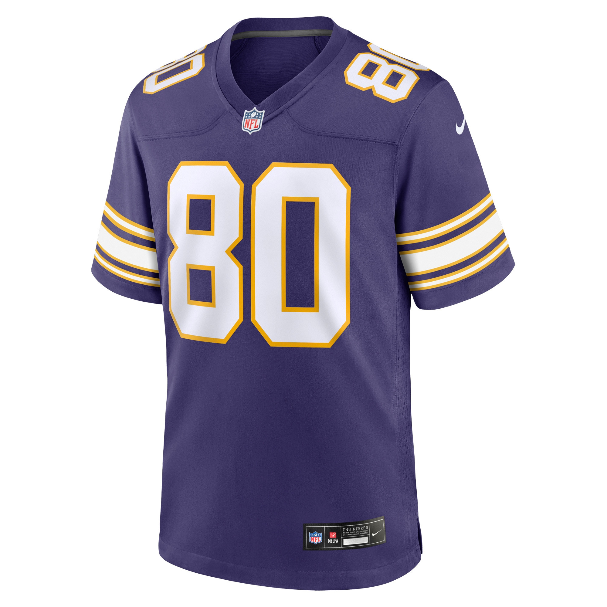 Chris Carter 80 Minnesota Vikings Classic Retired Game Men Jersey - Purple