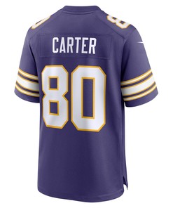 Chris Carter 80 Minnesota Vikings Classic Retired Game Men Jersey - Purple