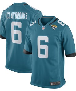 Chris Claybrooks Jacksonville Jaguars Game Player Jersey - Teal