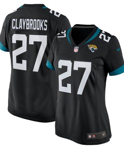 Chris Claybrooks Jacksonville Jaguars Womens Game Jersey Black Nfl