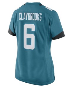 Chris Claybrooks Jacksonville Jaguars Women's Game Player Jersey - Teal