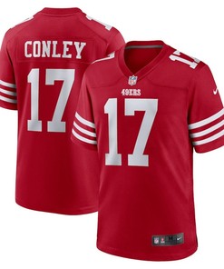 Chris Conley 17 San Francisco 49ers Men's Game Jersey - Scarlet