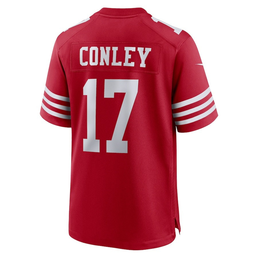Chris Conley 17 San Francisco 49ers Men's Game Jersey - Scarlet