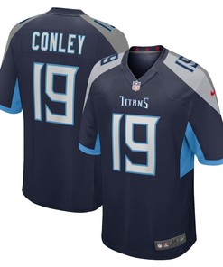 Chris Conley 19 Tennessee Titans Home Game Player Jersey - Navy