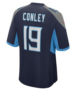 Chris Conley 19 Tennessee Titans Home Game Player Jersey - Navy