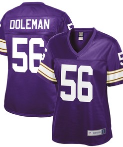 Chris Doleman Minnesota Vikings Nfl Pro Line Womens Retired Player Jersey - Purple