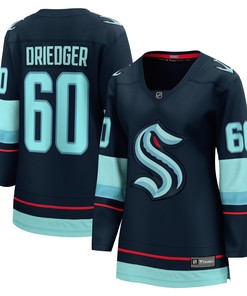Chris Driedger Seattle Kraken Fanatics Branded Womens Home Breakaway Player Jersey - Deep Sea Blue Nhl