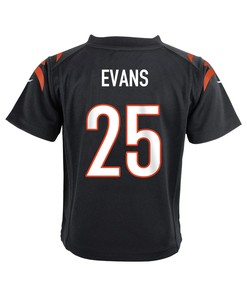 Chris Evans 25 Cincinnati Bengals Super Bowl LVII Champions Youth Game Jersey - Black