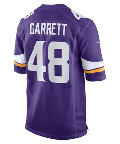 Chris Garrett 48 Minnesota Vikings Home Game Player Jersey - Purple