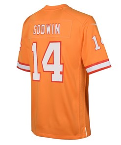 Chris Godwin 14 Tampa Bay Buccaneers Throwback Game Youth Jersey - Orange