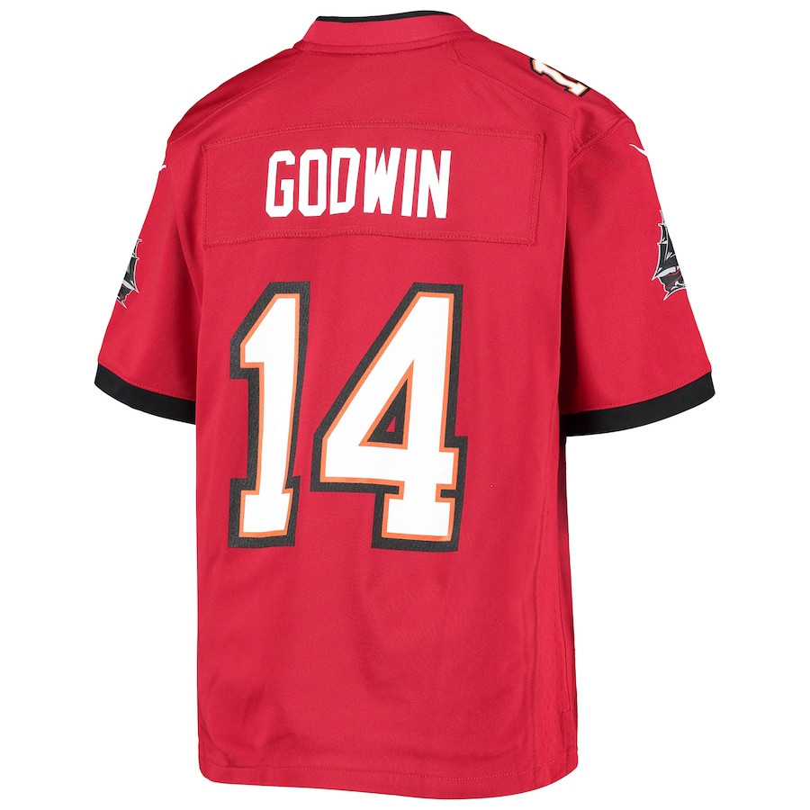 Chris Godwin 14 Tampa Bay Buccaneers Youth Team Game Jersey - Red
